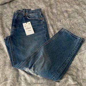 Zara High Rise Slim Ankle Length Jeans